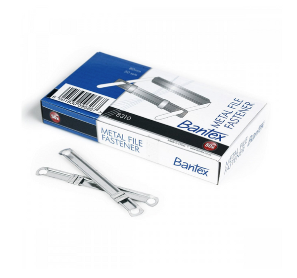 BANTEX METAL FILE FASTENERS 50PK