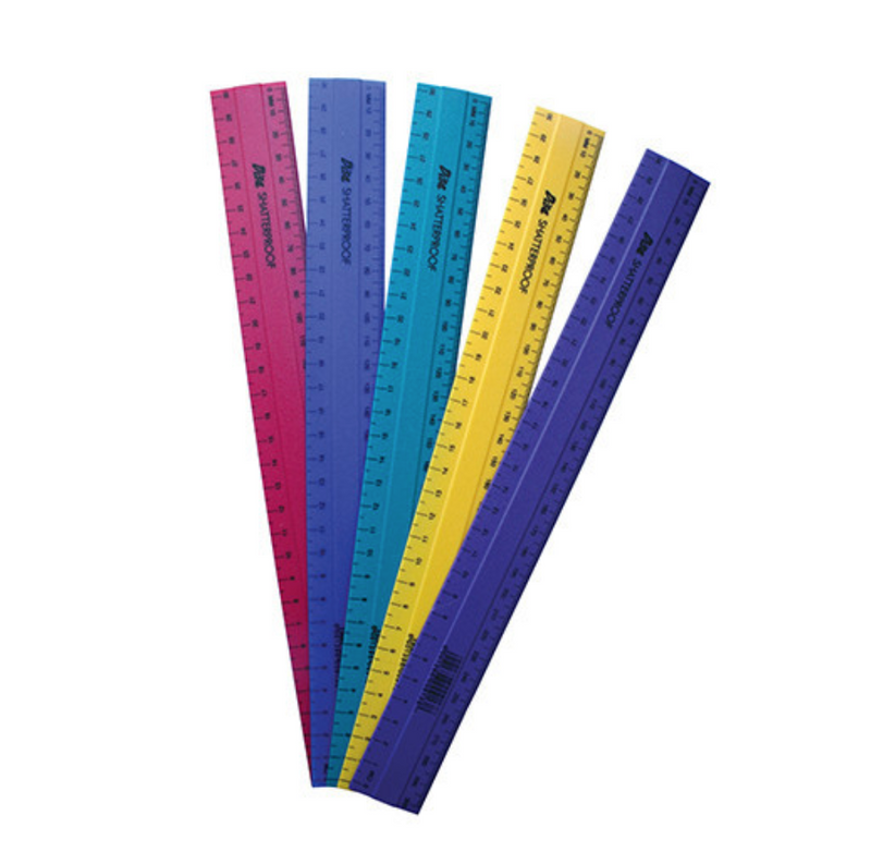 Disa Shatterproof Ruler - 30cm (Assorted Solid Colours)