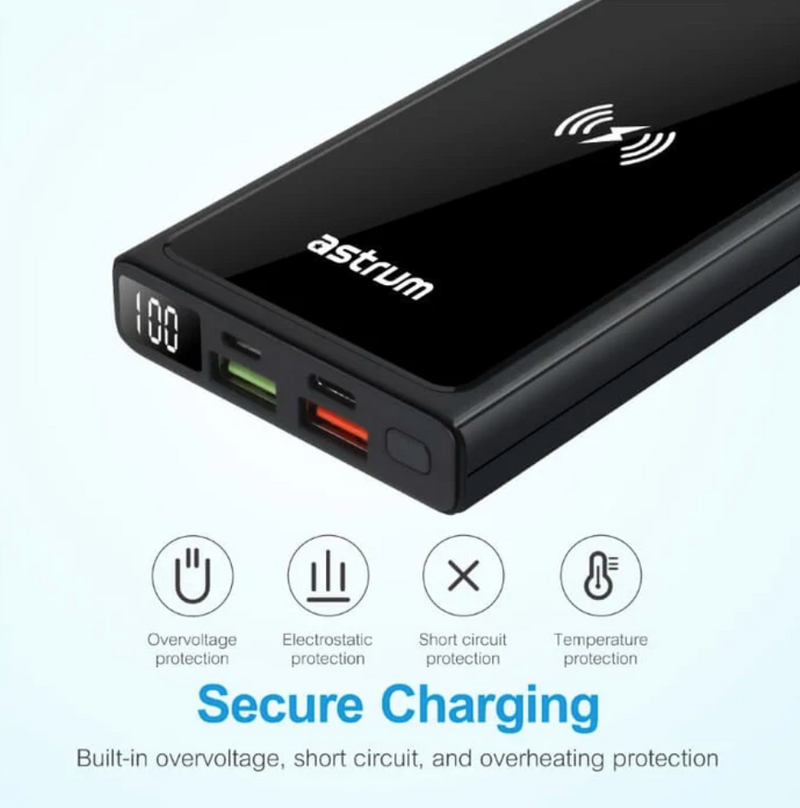 ASTRUM - PB640 10000 mAh PD Wireless Charger + Power Bank