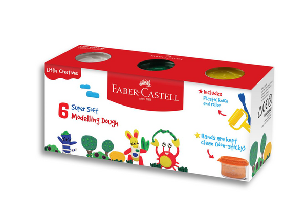 Faber Castell Little Creatives Modelling Dough Regular Colours - Set of 6