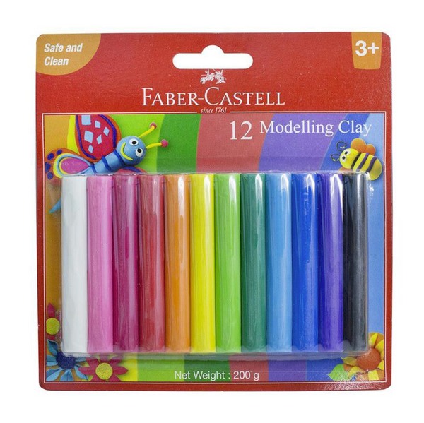 Faber Castell Modelling  Clay 200GMS 12'S Blister