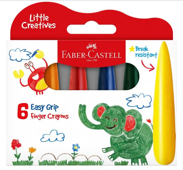 Faber Castell Little Creatives Easy Grip Crayons Set of 6