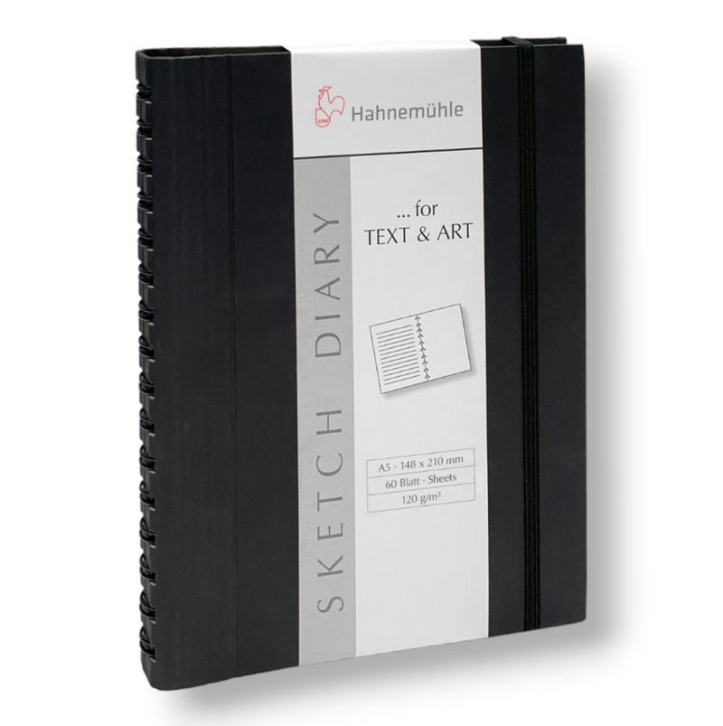 Hahnemuhle Sketch Diary Spiral A6 Black