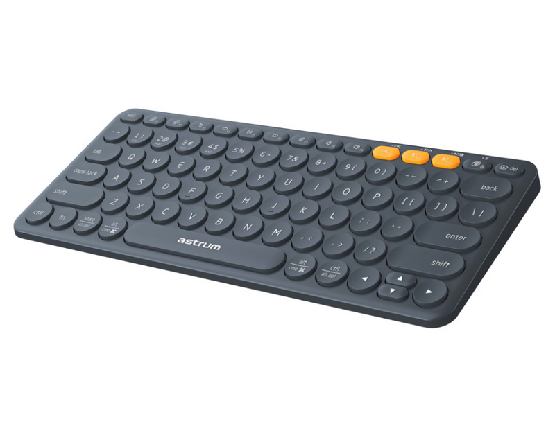 KT200 | A51020-B  Astrum Mini Slim Keyboard With Wifi + Bluetooth Multi Pair, 3 Devices Switching, Multi OS Support