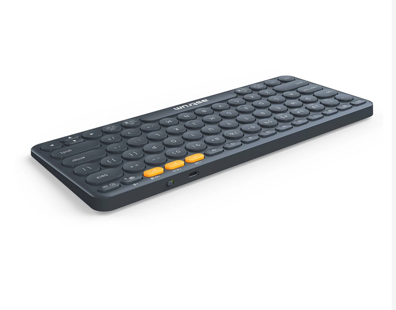 KT200 | A51020-B  Astrum Mini Slim Keyboard With Wifi + Bluetooth Multi Pair, 3 Devices Switching, Multi OS Support