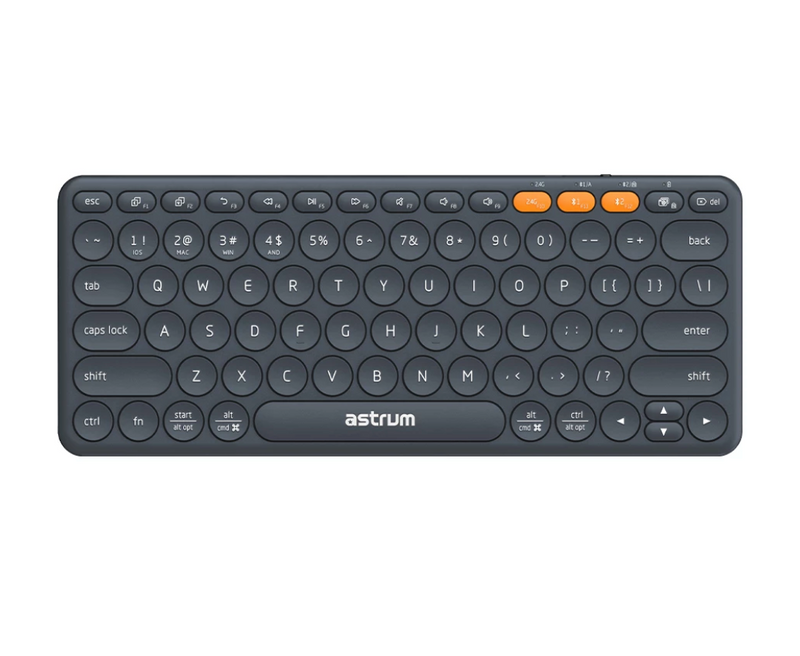 KT200 | A51020-B  Astrum Mini Slim Keyboard With Wifi + Bluetooth Multi Pair, 3 Devices Switching, Multi OS Support