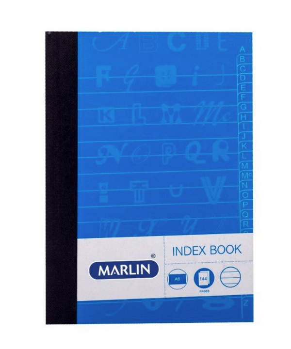 MARLIN INDEX BOOK A6 144PG