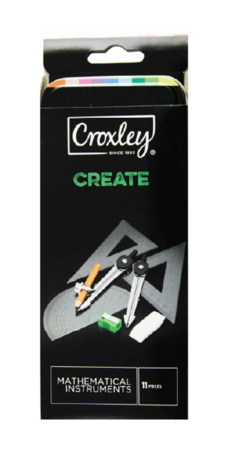 CROXLEY CREATE Maths Set - 11 Piece