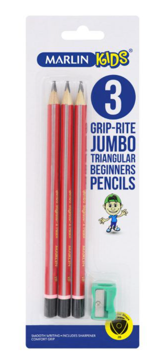 MARLIN JUMBO TRI PENCILS HB 1'S