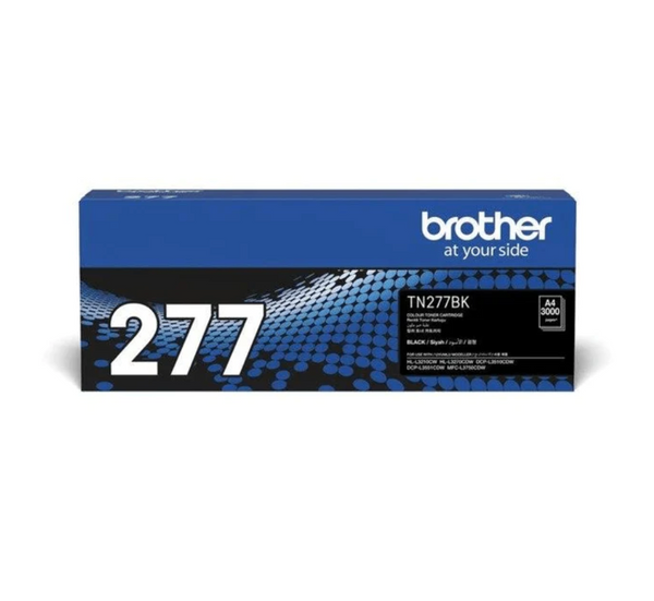 Brother TN-277BK Black Toner Cartridge 3,000 Pages Original Single-pack