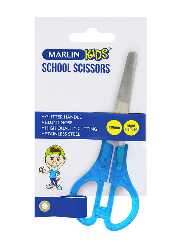 MARLIN SCISSORS 130MM KIDS BLUNT CARD