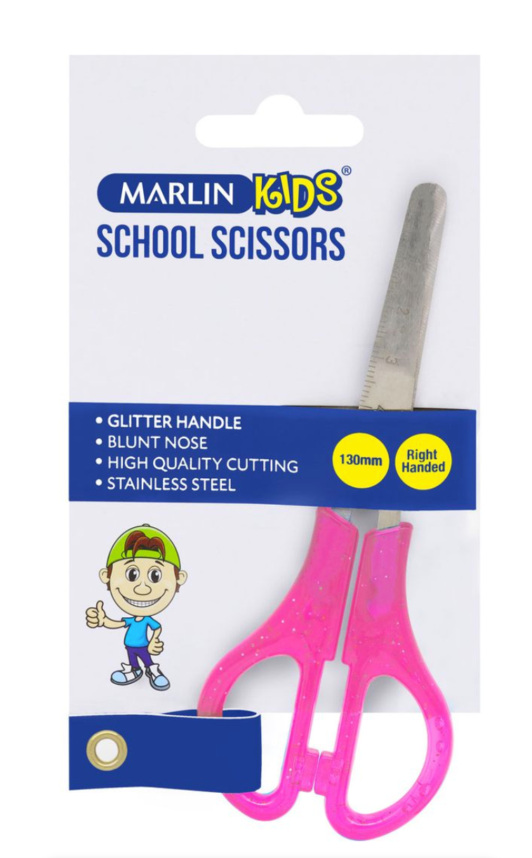 MARLIN SCISSORS 130MM KIDS BLUNT CARD