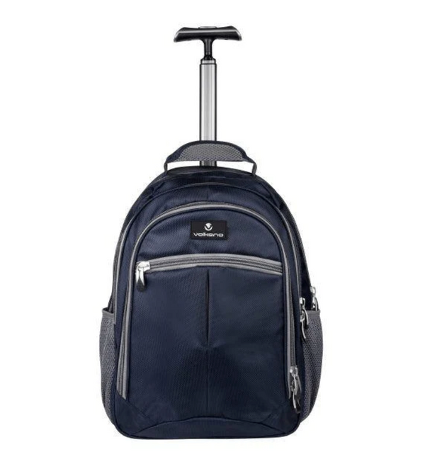 Volkano 27L Orthopaedic Trolley Backpack Navy Grey VK-7094-NVGR