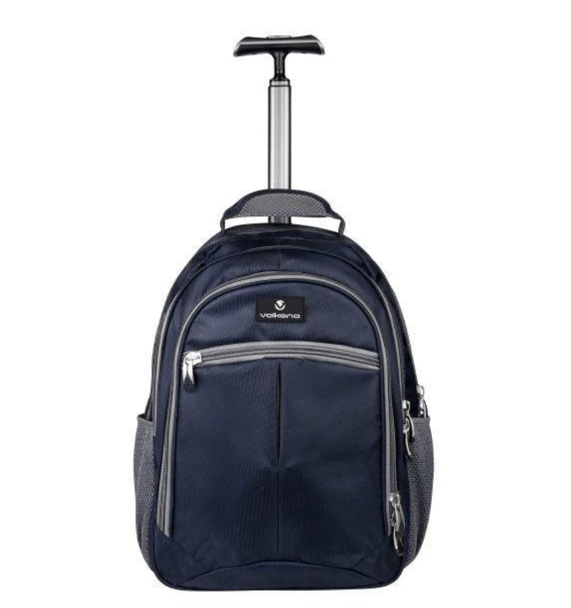 Volkano 27L Orthopaedic Trolley Backpack Navy Grey VK-7094-NVGR