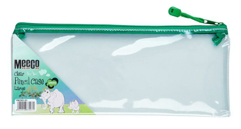 MEECO PVC CLEAR PENCIL BAG LARGE