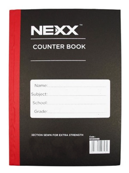 NEXX A4 HARD COVER COUNTER BOOK 2 QUIRE F/M 192 PAGE