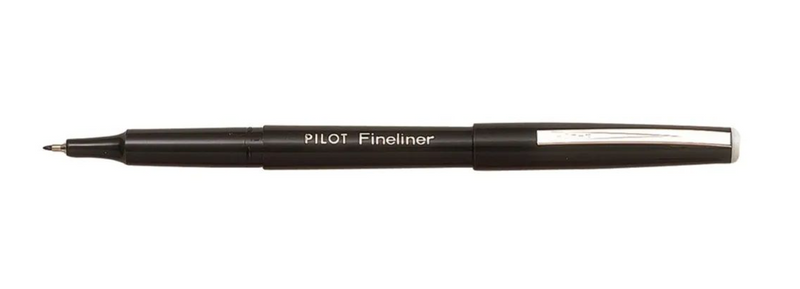 PILOT FINE LINER  FIBRE TIP PEN BLACK