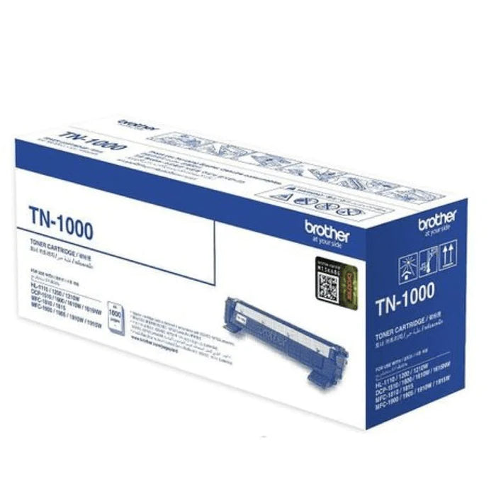 Brother Black Toner Cartridge 1,000 Pages Original TN-1000