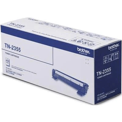 Brother TN-2355 Black Toner Cartridge 2,600 Pages Original Single-pack