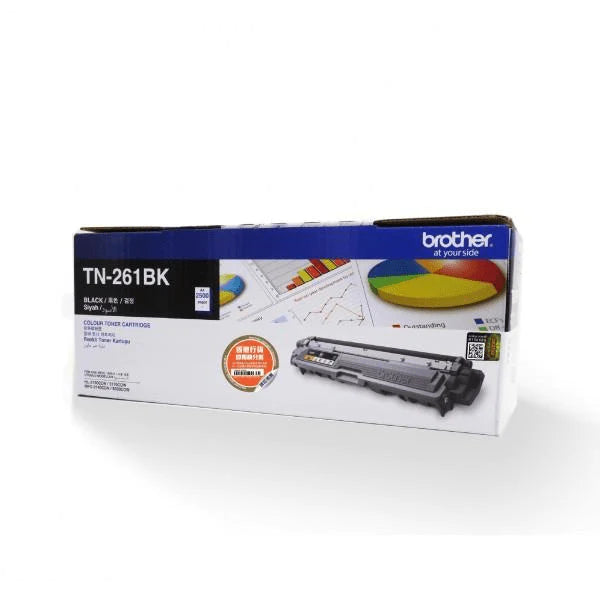 Brother TN-261BK Black Toner Cartridge 2,500 Pages Original Single-pack