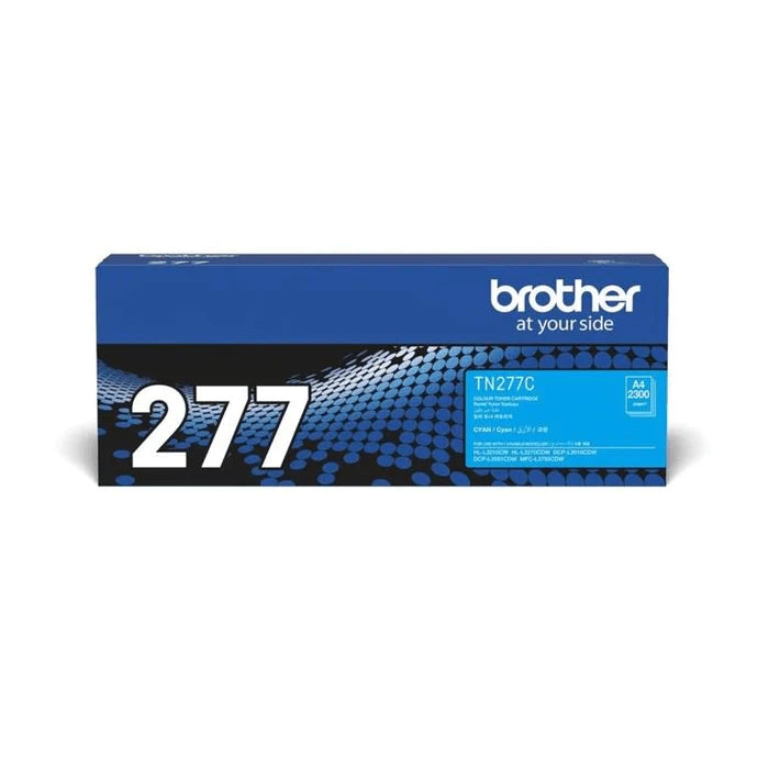 Brother TN-277C Cyan Toner Cartridge 2,300 Pages Original Single-pack