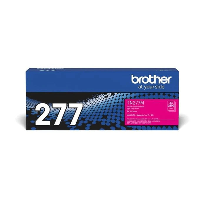 Brother TN-277M Magenta Toner Cartridge 2,300 Pages Original Single-pack