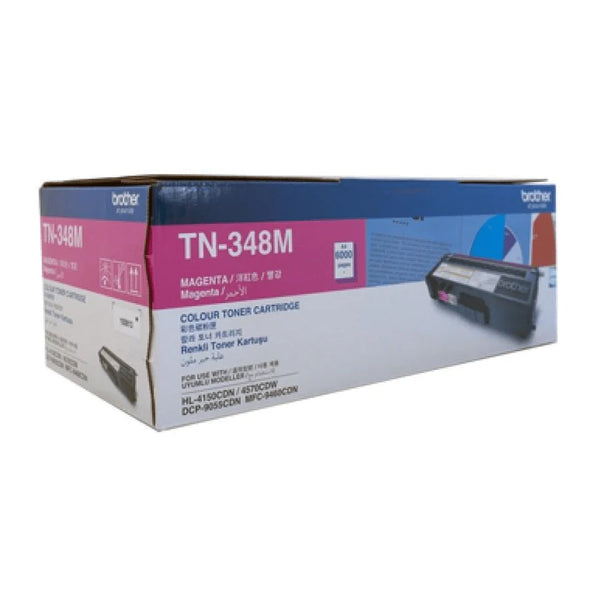 Brother TN-348M Magenta Toner Cartridge 6,000 Pages Original Single-pack