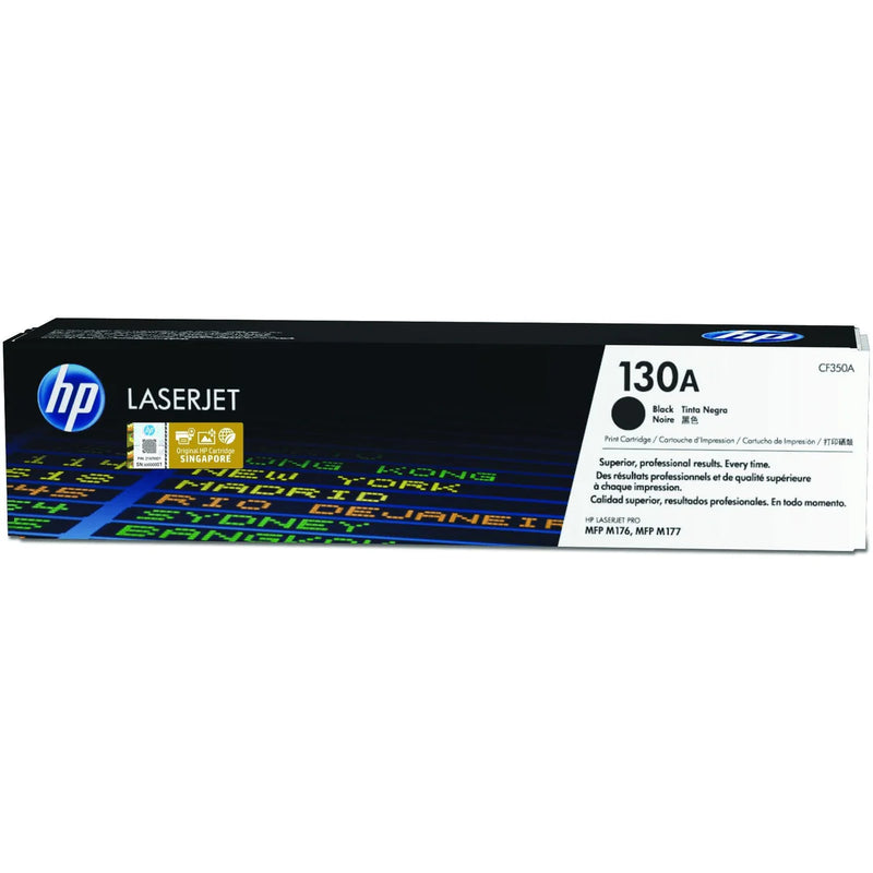 HP 130A Black Toner Cartridge 1,300 Pages Original CF350A Single-pack