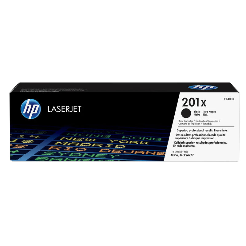 HP 201X Black High Yield Toner Cartridge 2,800 Pages Original CF400X Single-pack