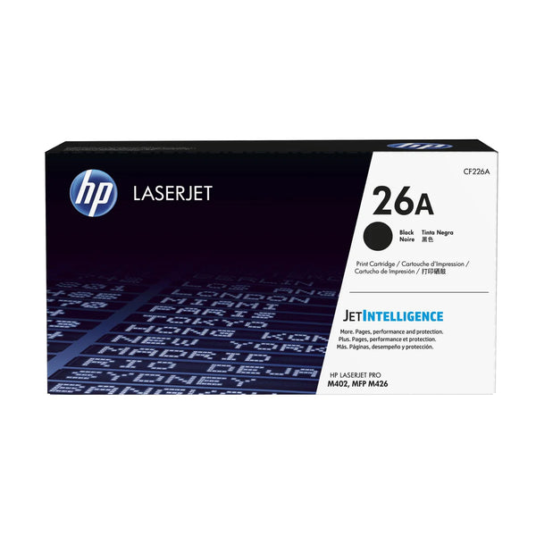 HP 26A Black Toner Cartridge 3,100 Pages Original CF226A Single-pack