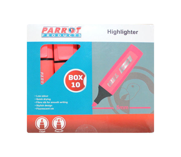 Parrot Marker Highlighter Box 10 - PINK