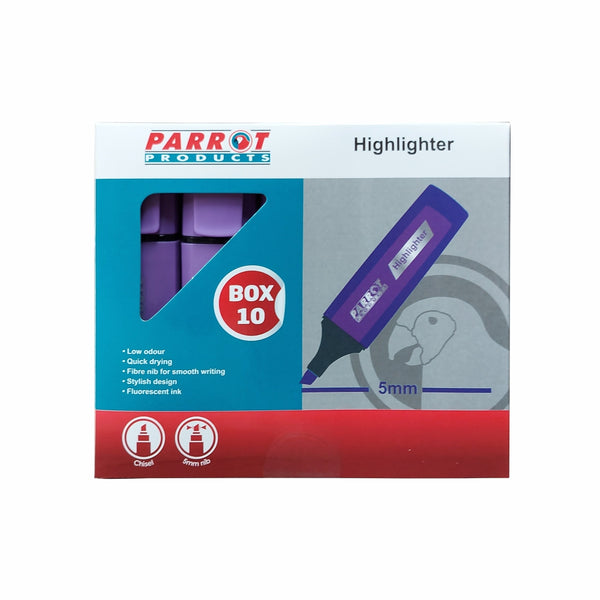 Parrot Marker Highlighter Box 10 - VIOLET