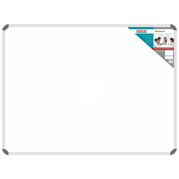 Parrot aluminium frame non magnetic whiteboard 1500mm x 1200mm BD1260