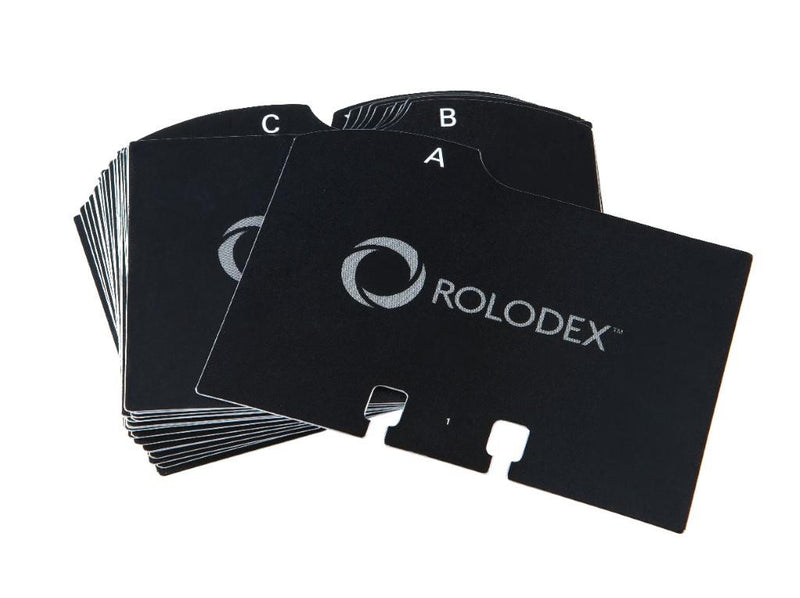 Rolodex A-Z Index Tab Refills 67x102mm Blk (1819544)