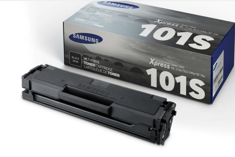 SAMSUNG MLT-D101S Black Toner Cartridge 1,500 Pages Original SU705A Single-pack