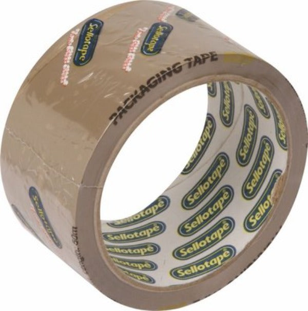 Sellotape Packaging Buff Tape 48mm x 50m Roll